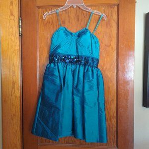 NEW Adrianna Papell Turquoise Strapless Dress